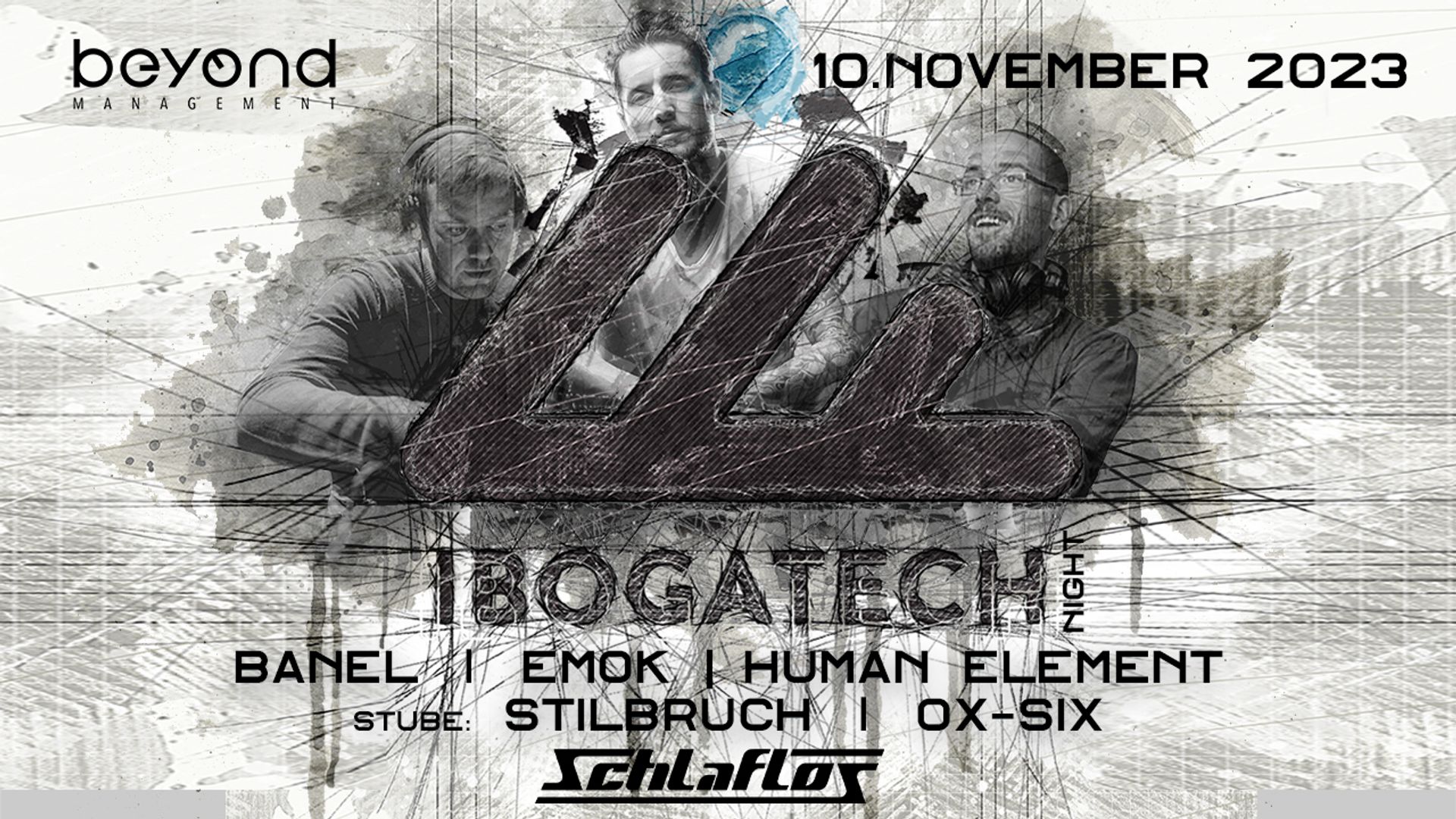 Flyer IbogaTech Night w/ Banel, Emok 2023-11-10 23:00:00