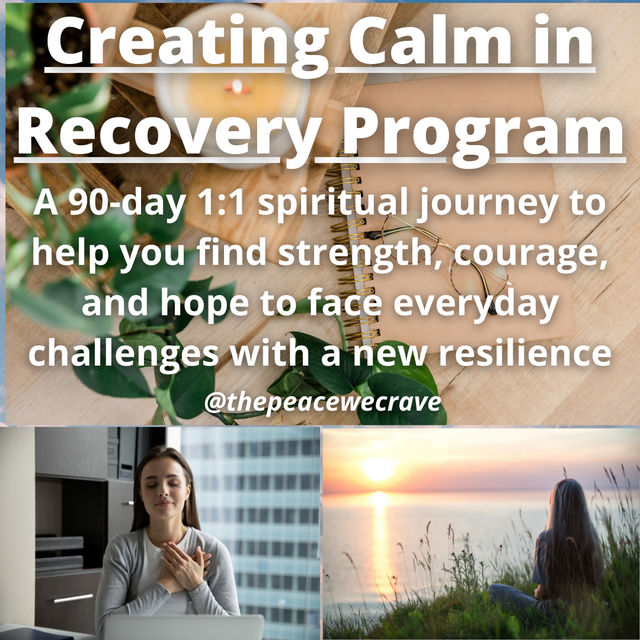 Creating Calm in Recovery