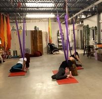 Restorative aerial silks class