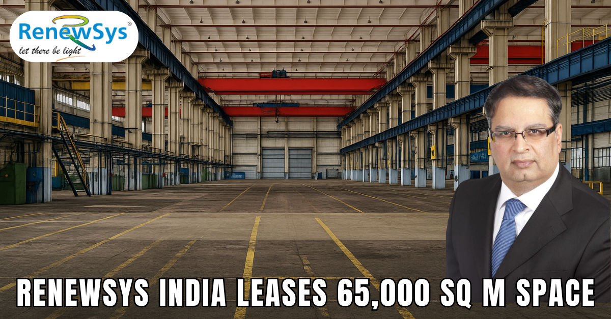 Renewsys India Leases 65,000 Sq M Near Mumbai in One of 2025’s Biggest Warehousing Deals