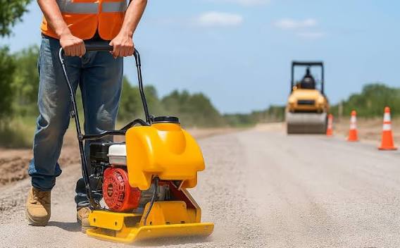 Construction machinery for road construction and infrastructure development