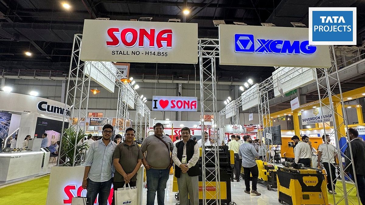 Sona at bauma CONEXPO INDIA 2026 with Tata Projects