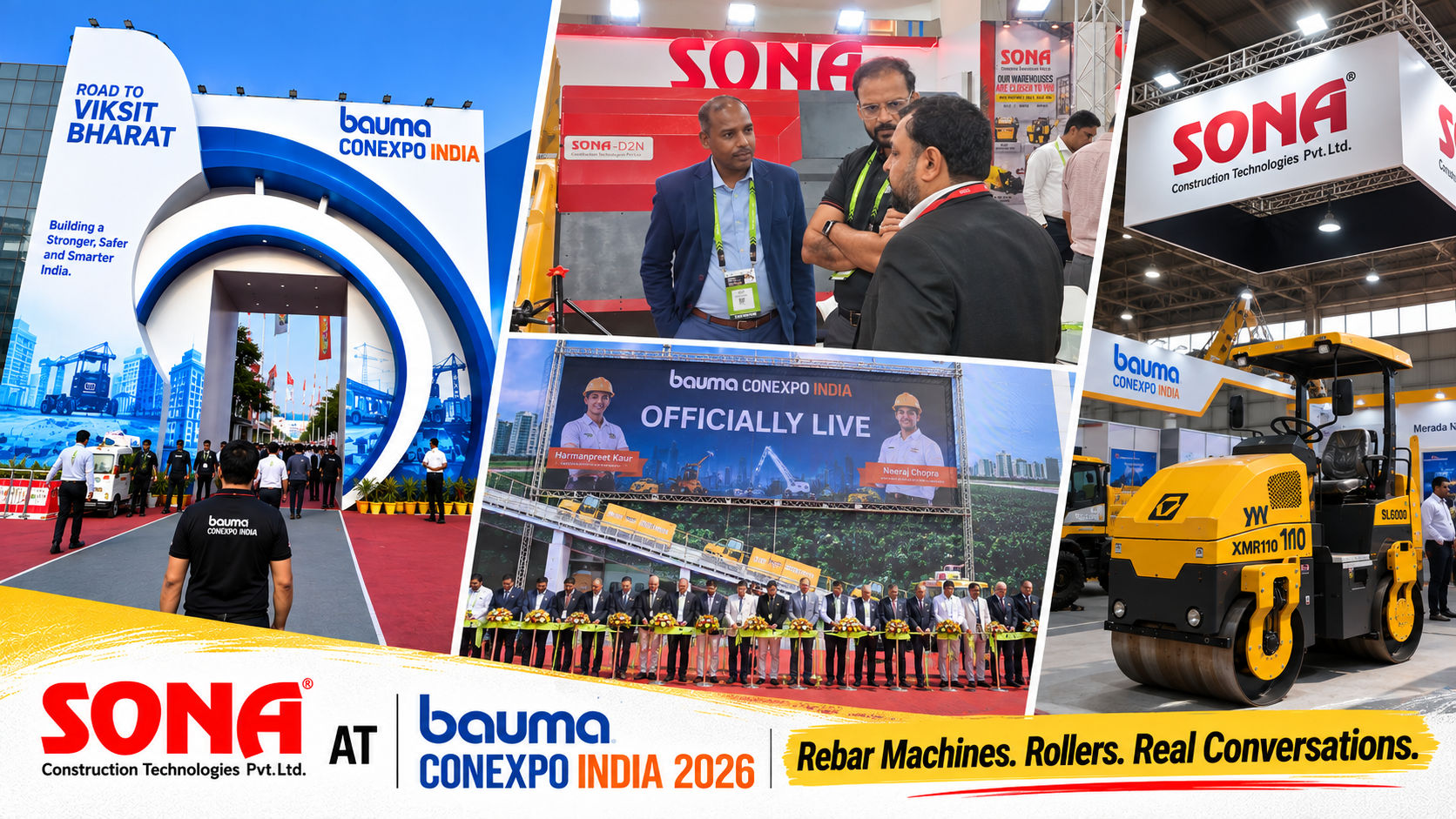 Sona at bauma CONEXPO INDIA 2026: A Look Inside Stall H14-B55