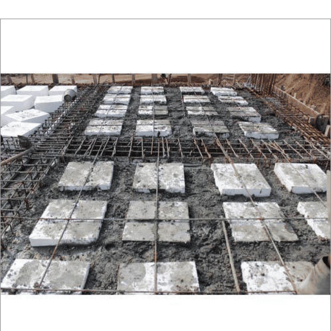 Concrete floor used in warehouses and industrial buildings