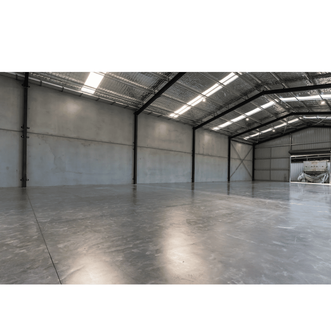 Industrial cement floor in warehouse or factory