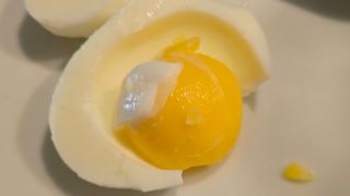 The yolk, shown with no discoloration