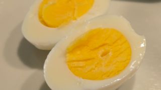 Cooked egg cross-section