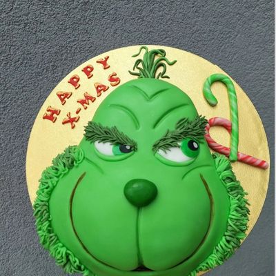 vegane Motivtorte: Grinch