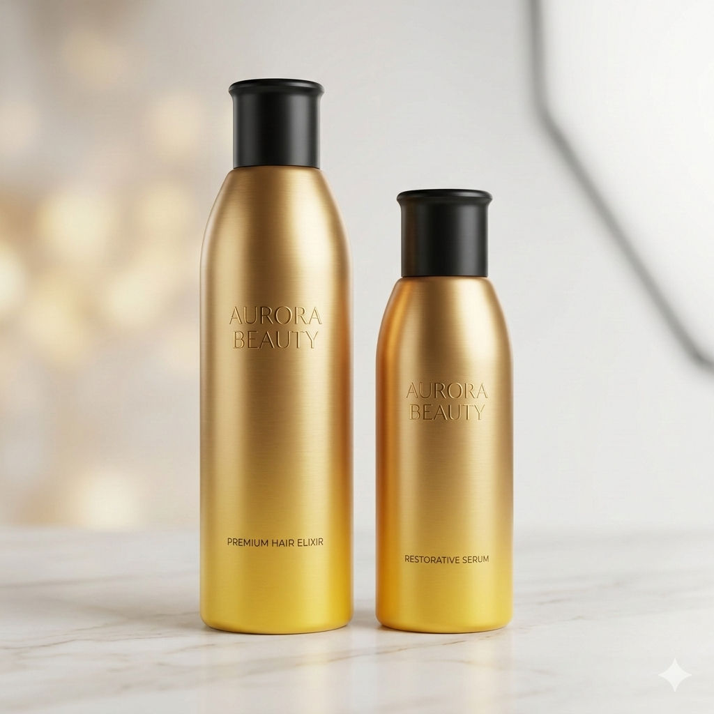 Gold Series Cosmetic Bottle