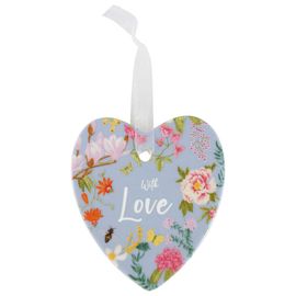 Botanical Love Heart Ornament 