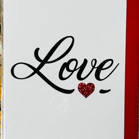 Love Glitter Card