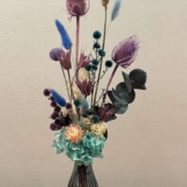 Hudson Blue - Vase Of Blooms