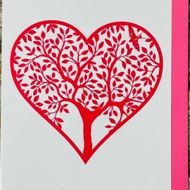 Tree Of Life Heart Card