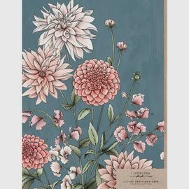 Dahlias Portrait Card