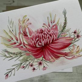 Waratah Mini Card