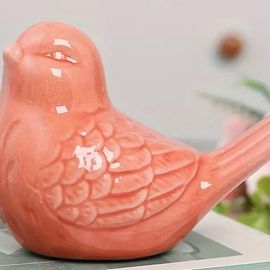Red Ceramic Bird 