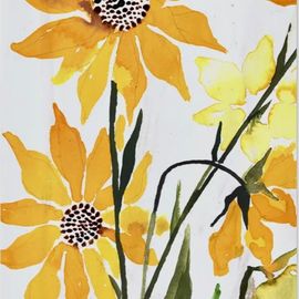 Card - Sunflowers Small Artisan Card