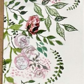 Sweet Rose Buds Artisan Card