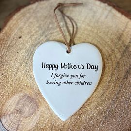 Happy Mother’s Day Ceramic Heart Ornament