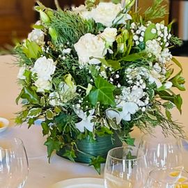 White Table Arrangement 