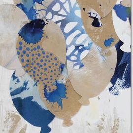 Card - Birthday Blues - Large Artisan Card 