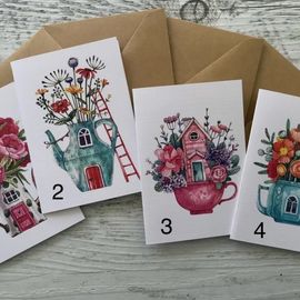 Teapot Mini Card - 4 Designs