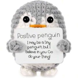 Positive Support Grey Penguin