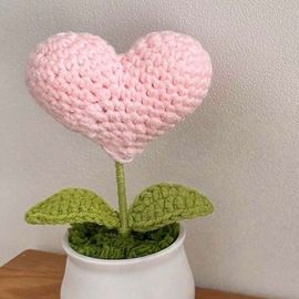 Pink Potted Heart 