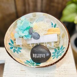 Blue Bowl Smudge Stick Set