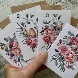 Posy Of Natives Mini Card