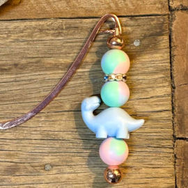 Dinosaur Beaded Bookmark