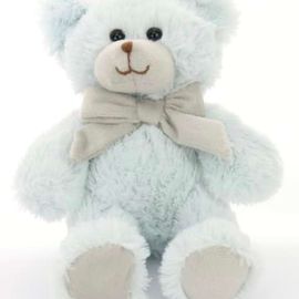 Blue Bow Teddy Bear