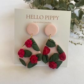 Rosebud Handcrafted Earrings  