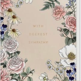 Deepest Sympathy Card Cream