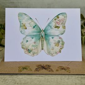 Blue Butterfly - Mini Card 
