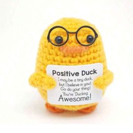 Positive Duck Wearing Glasses
