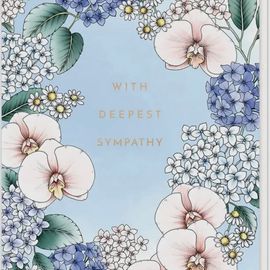Deepest Sympathy Card Blue 
