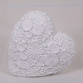 Floral White Heart 