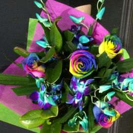 Rainbow Rose Delight Bouquet