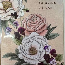 Peony Thinking Of You Card