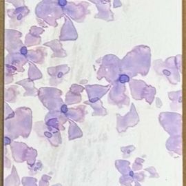 Mauve Petals artisan card
