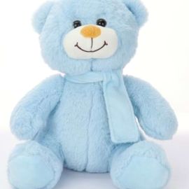 Blue Scarf Teddy Bear 