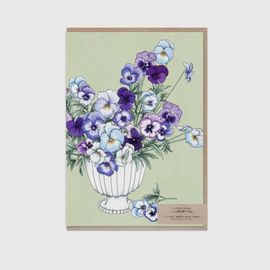 Pretty Pansy In A Vase Card