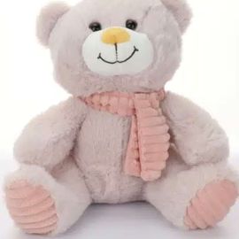 Pink Scarf Teddy Bear 