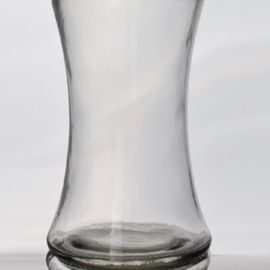 Concave glass vase 
