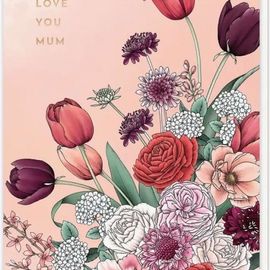 Tulips Love You Mum Card