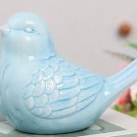Blue Ceramic Bird