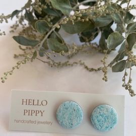 Handcrafted Sea Blue Earrings 