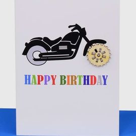 Happy Birthday Motor Bike Card