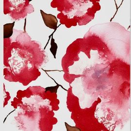 Card - Rose Stem - Small Artisan Card